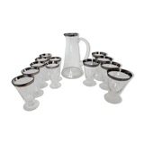 Glass service with pitcher