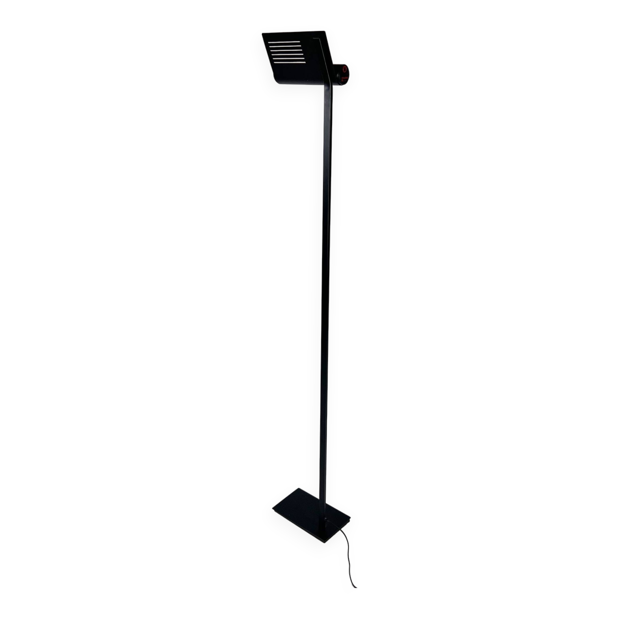 Postmodern Black Italian Floor Lamp by Stilnovo, 1980s