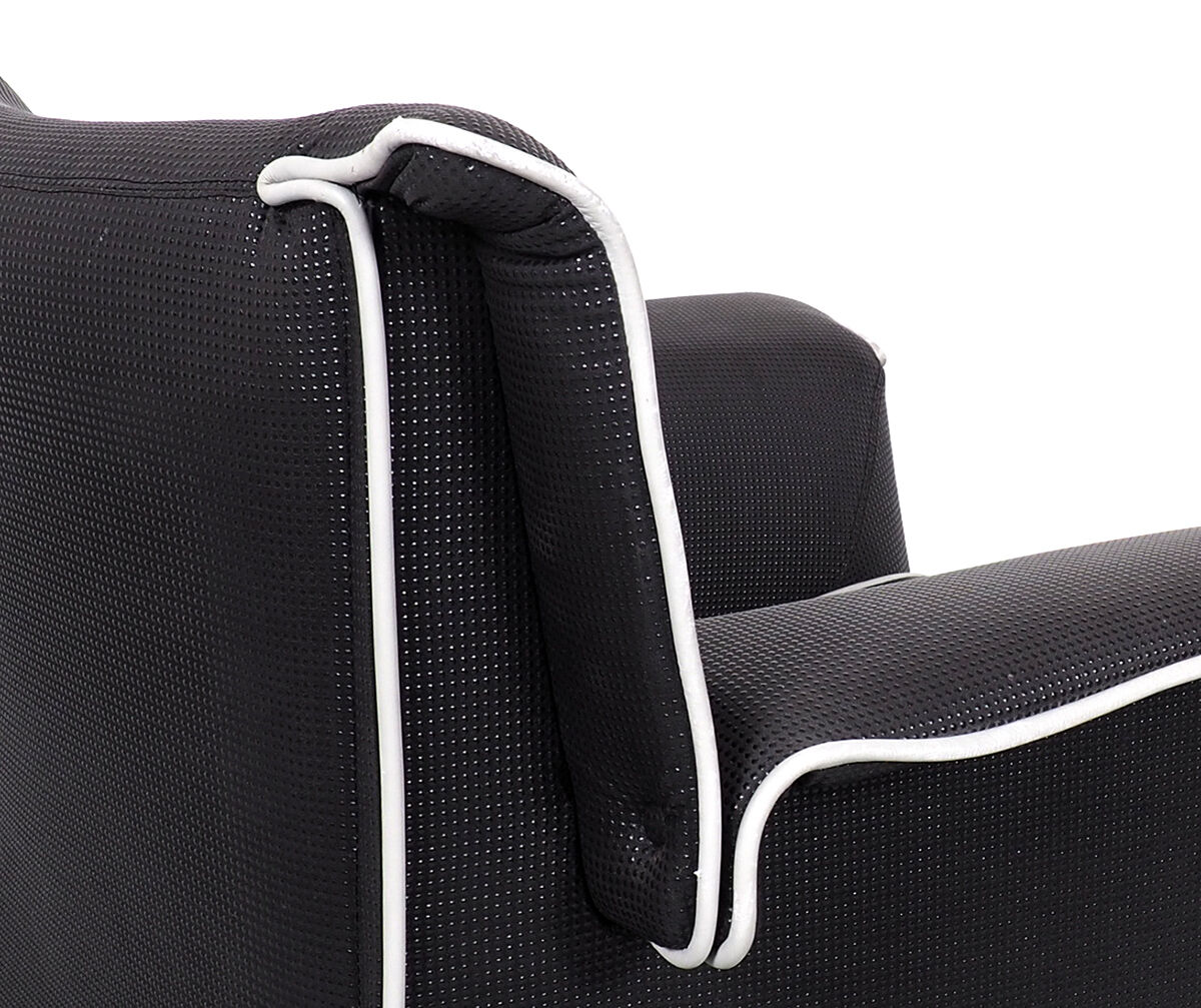 B&B Italia Lauriana black lounge chair, 1970s