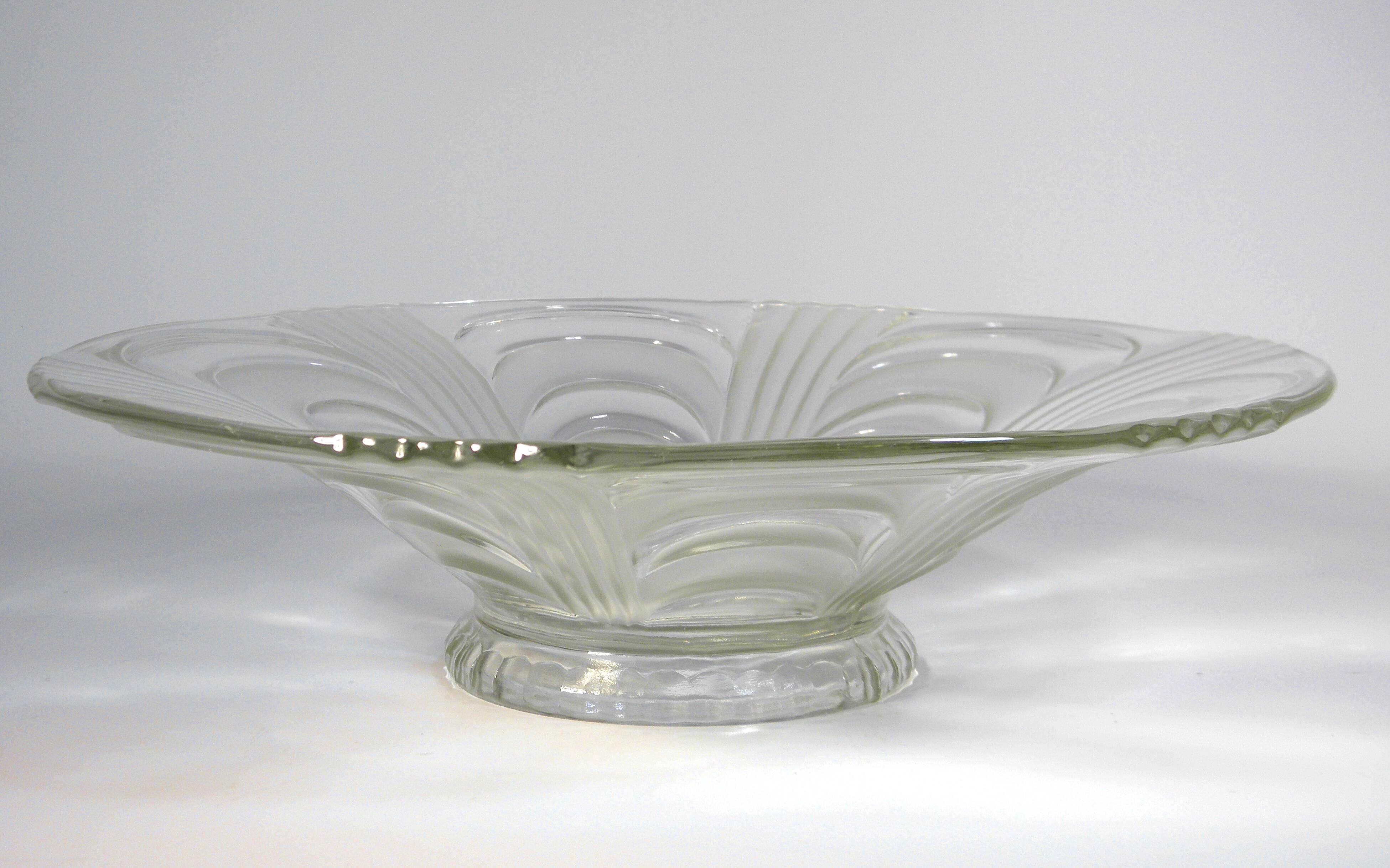 Glass fruit bowl - Czechoslovakia