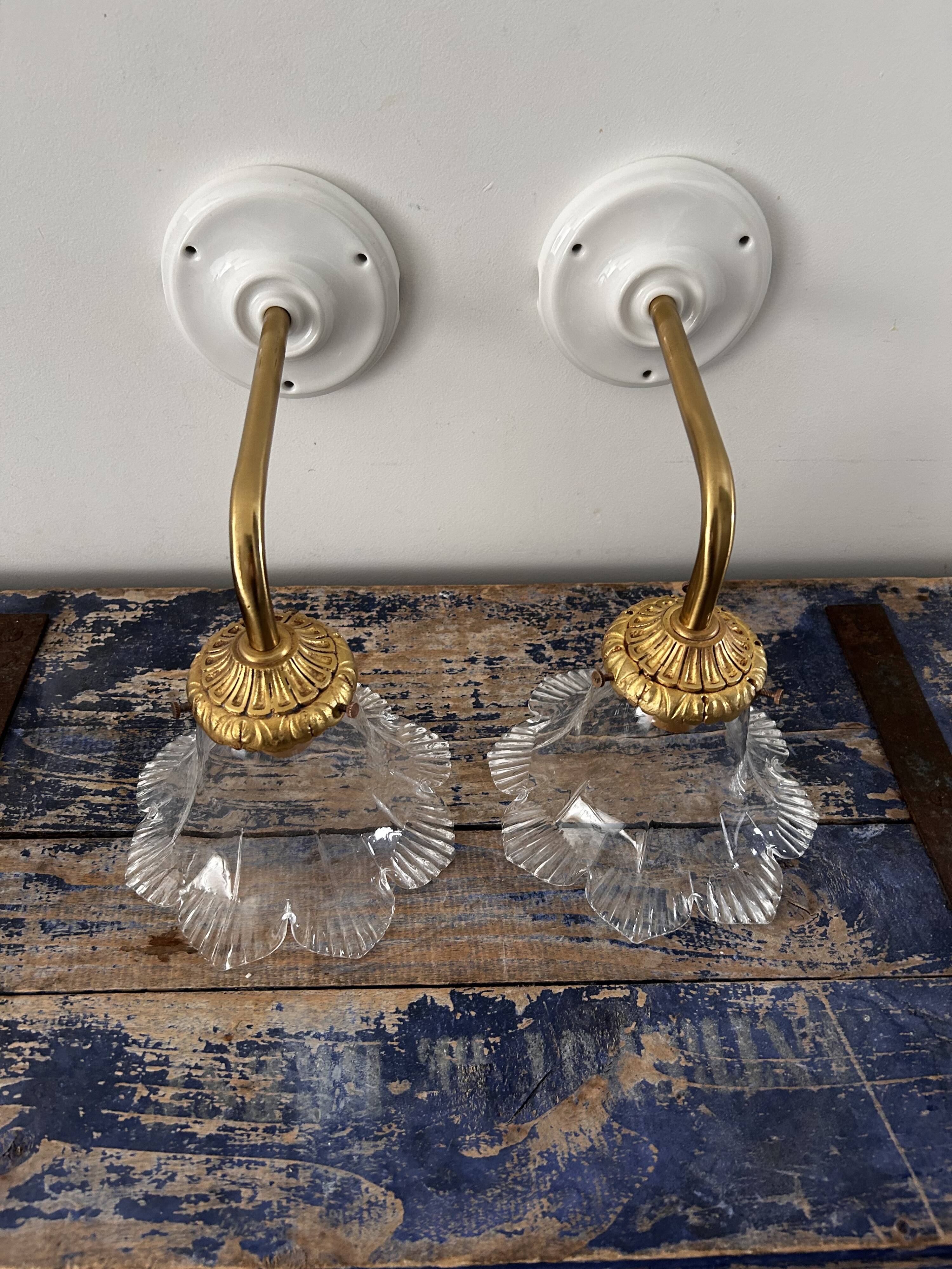 Pair of vintage wall lights