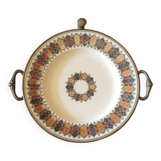 Heated plate. 19th century dish warmer.