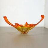 1,9kg Murano Glass "Centerpiece" 50cm Bowl Shell Element Murano, Italy, 1970