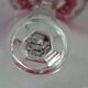 Baccarat: 1 lined crystal wine glass with high leg, 19 cm. 7 available B794