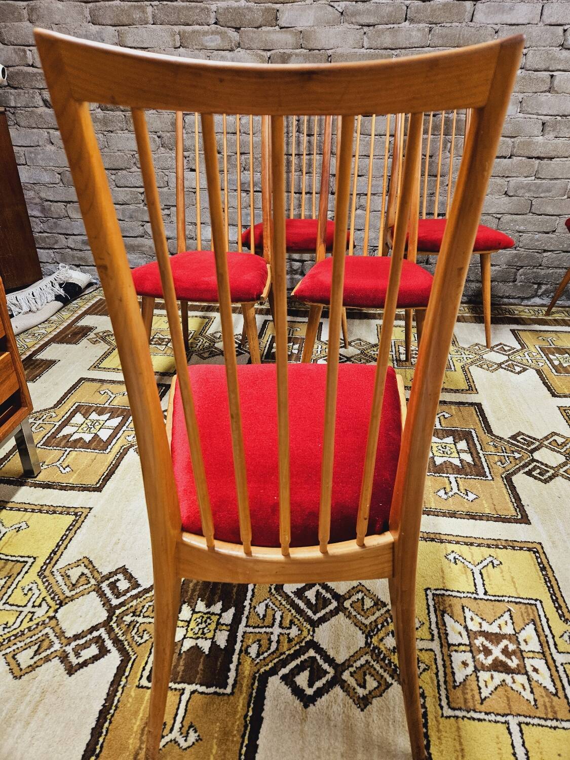 Set of 6 teak chairs by Ernst Martin Dettinger 1960