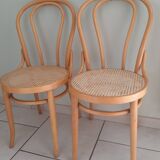 Duo of bistro chairs