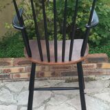 Pair of old wood armchairs