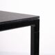 HAY T12 dining table – black linoleum – black aluminium frame