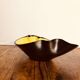 Elchinger yellow and black ceramic bowl. 1950s
