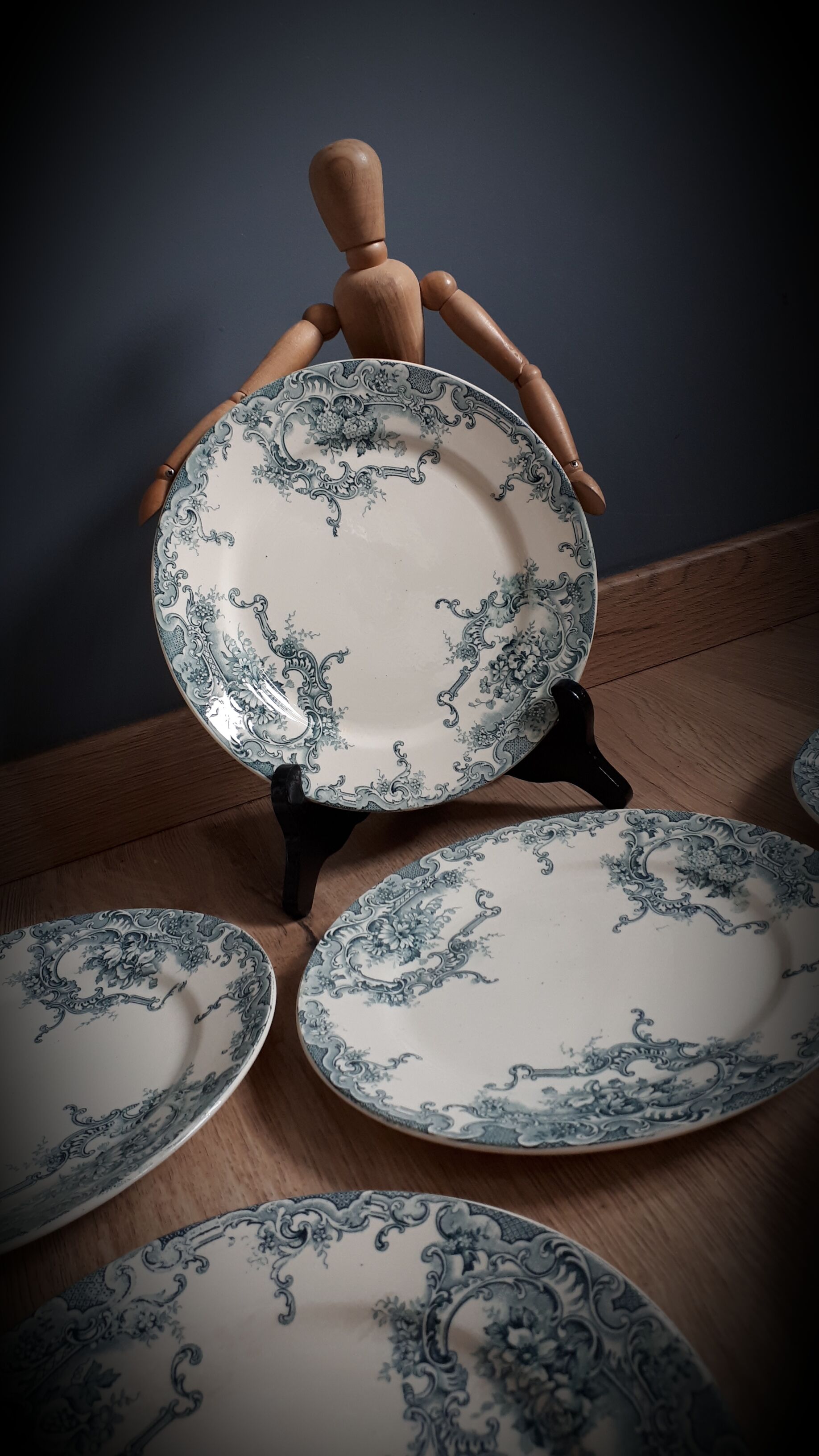 Set of 6 plates dessert Dauphin 1920