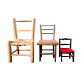 Three miniature chairs