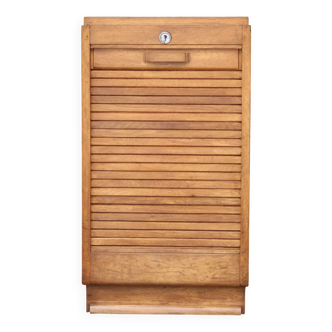 Art deco curtain filing cabinet (1920s/1930s) in oak