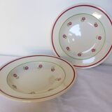 2 deep plates from Gien, Christian model 2107129