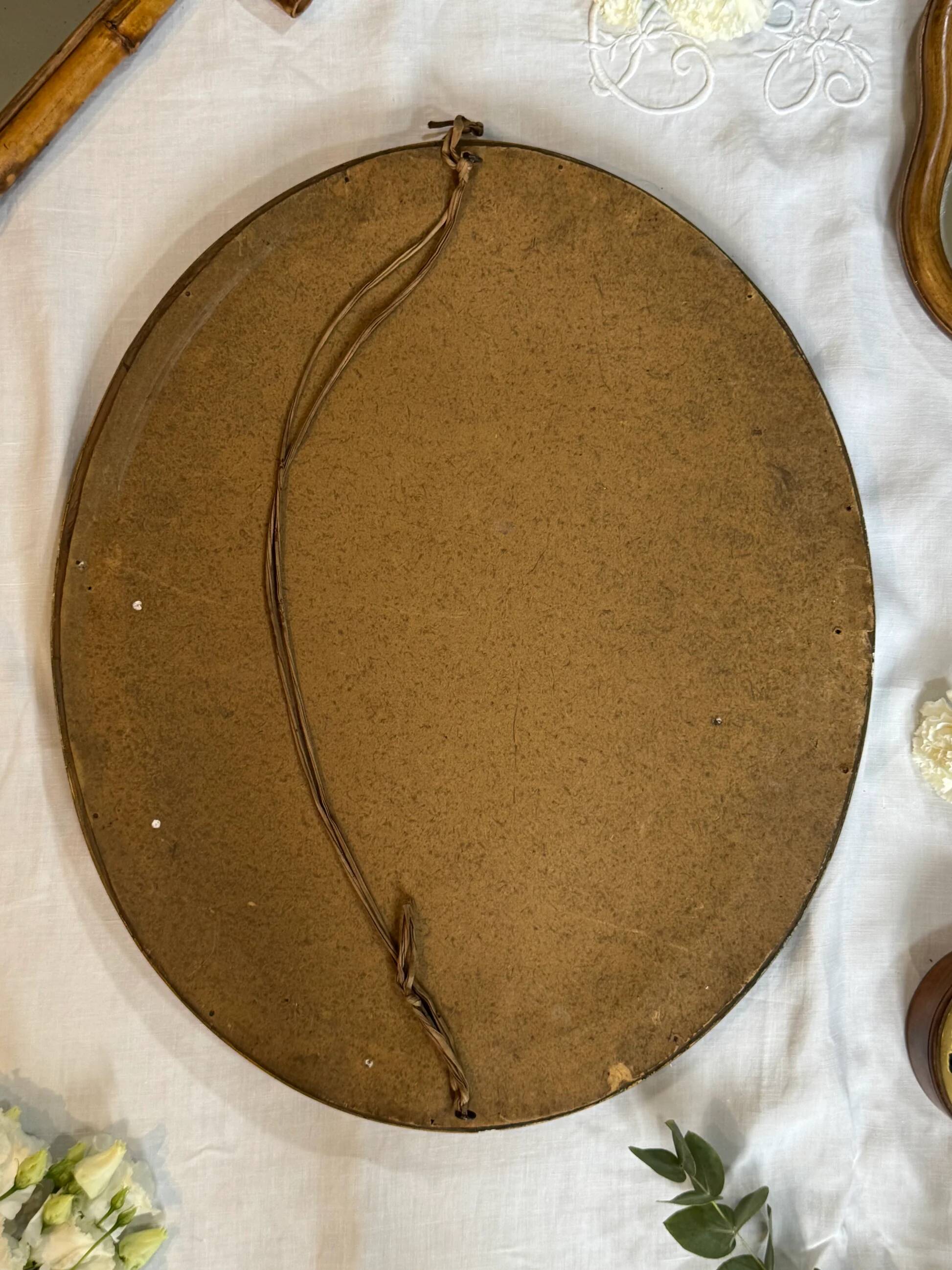 Vintage gold wooden mirror