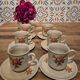 Vintage cups and saucers - set of 6