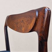 3x Vintage Danish Dyrlund chairs rosewood reupholstered / Scandinavian