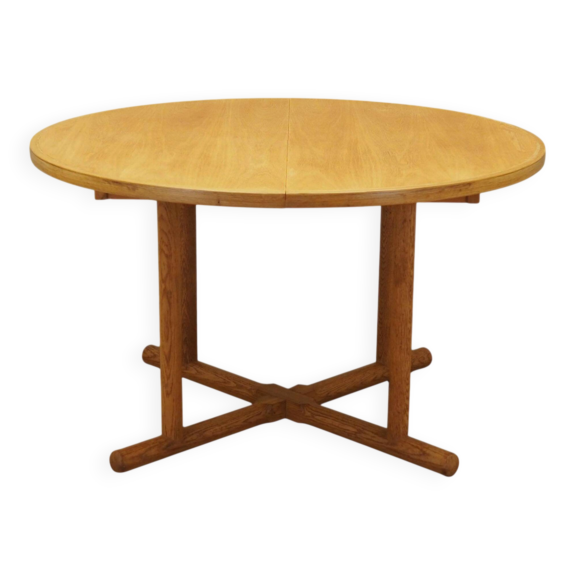 Ash round table, Danish design, 1960s, production: Denmark