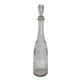 Antique engraved crystal decanter for Rum, 19th century