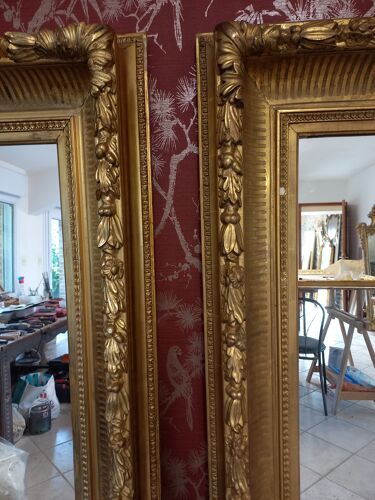 Paire de miroirs à canaux 145 x 118