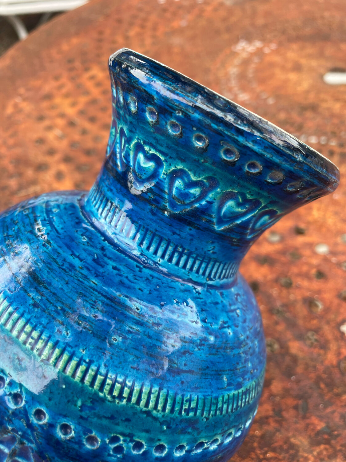 Vase ball pique flowers Aldo Londi