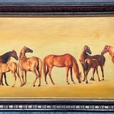 Painting "Mares with foals".
