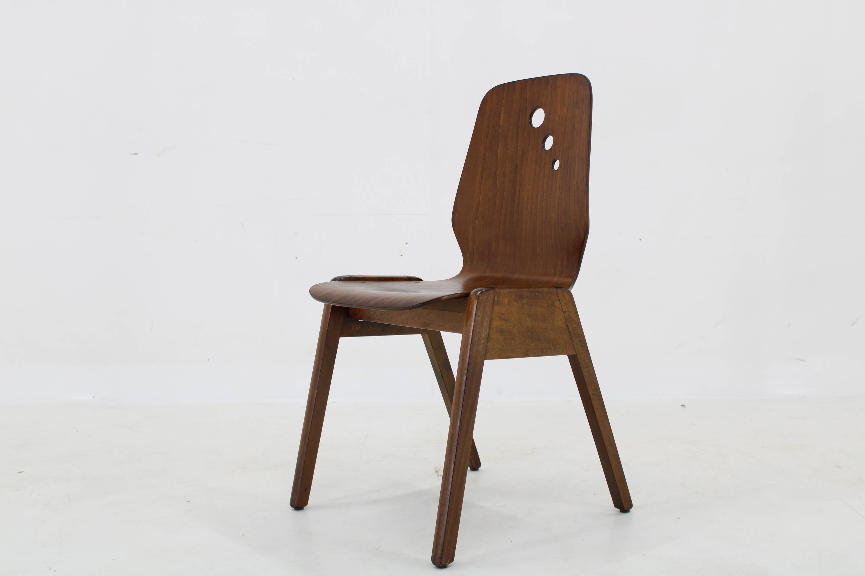 1970s Set of 7 Beech Stuckable Dining Chairs ,Germany