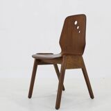 1970s Set of 7 Beech Stuckable Dining Chairs ,Germany