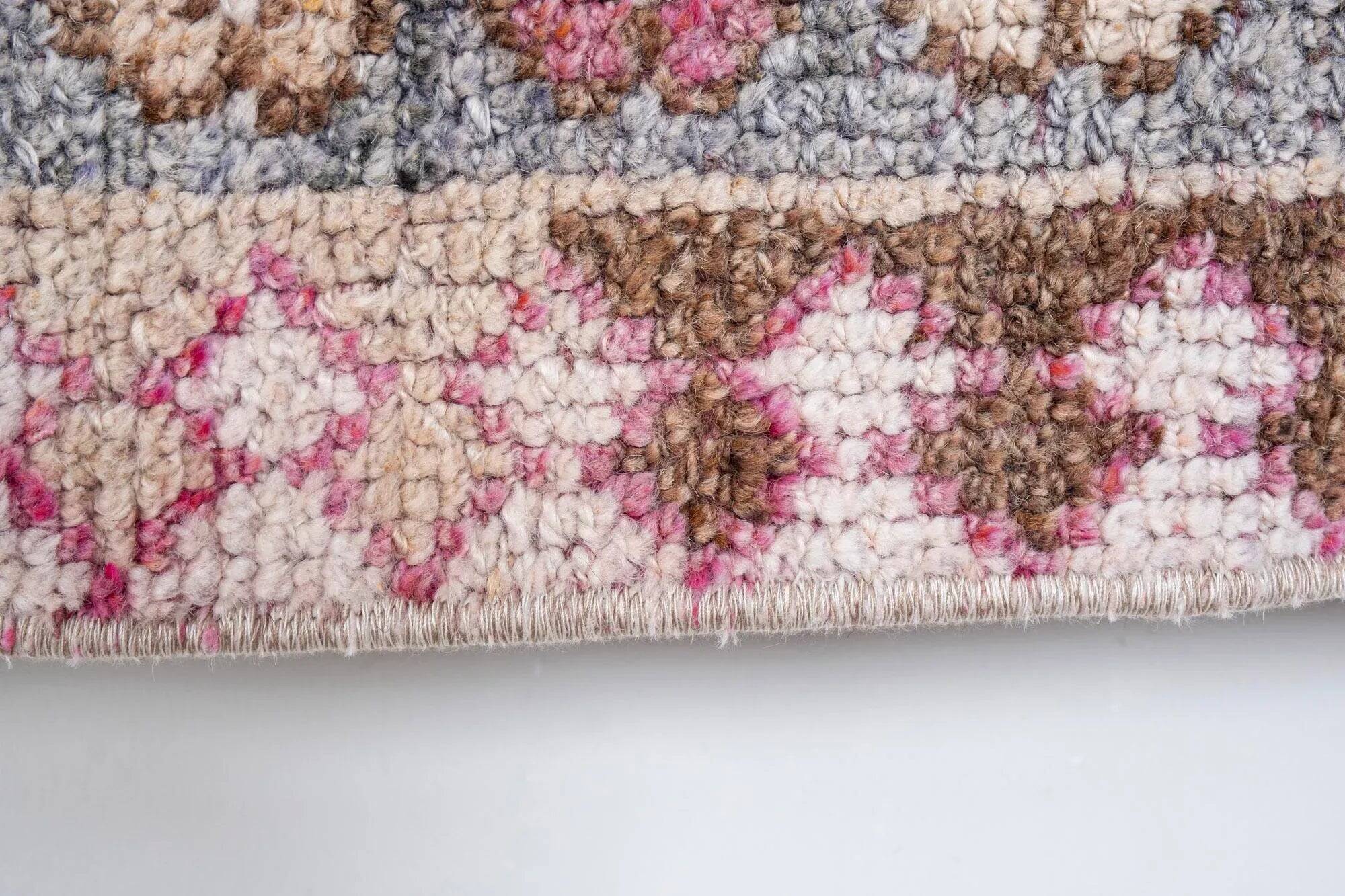 Vintage Turkish hallway rug 80x401 cm