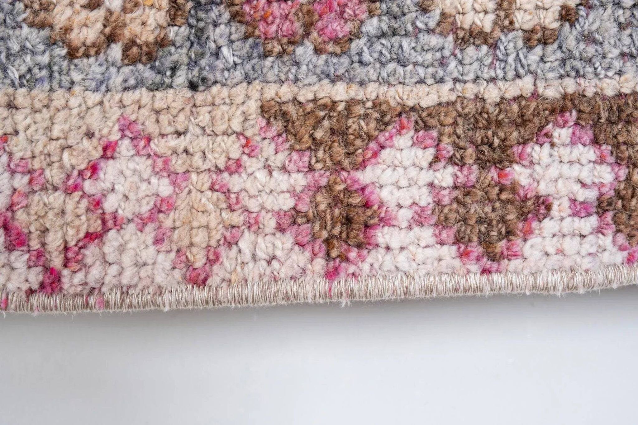 Tapis de couloir turc vintage 80x401 cm