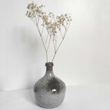 Vintage stoneware soliflore vase signed