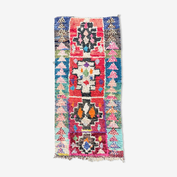 Modern carpet berber boucherouite 95x205 cm