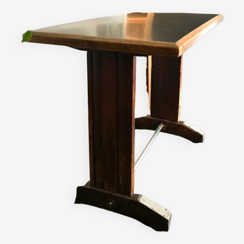 Parisian bistro table in wood and granite