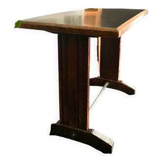 Parisian bistro table in wood and granite