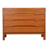Elm chest of drawers produced by Maison Regain, 1970