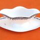 Antique Saint-Amand earthenware gravy boat, Primax model, No. 4017