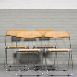 Four 'Plia' chairs by Giancarlo Piretti for Castelli