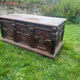 Large oak chest from the 18th century.