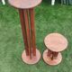 Set of 2 solid wood plant stands.