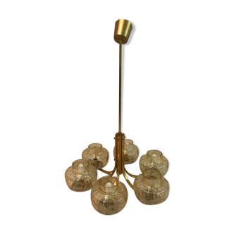 60s/70s brass chandelier