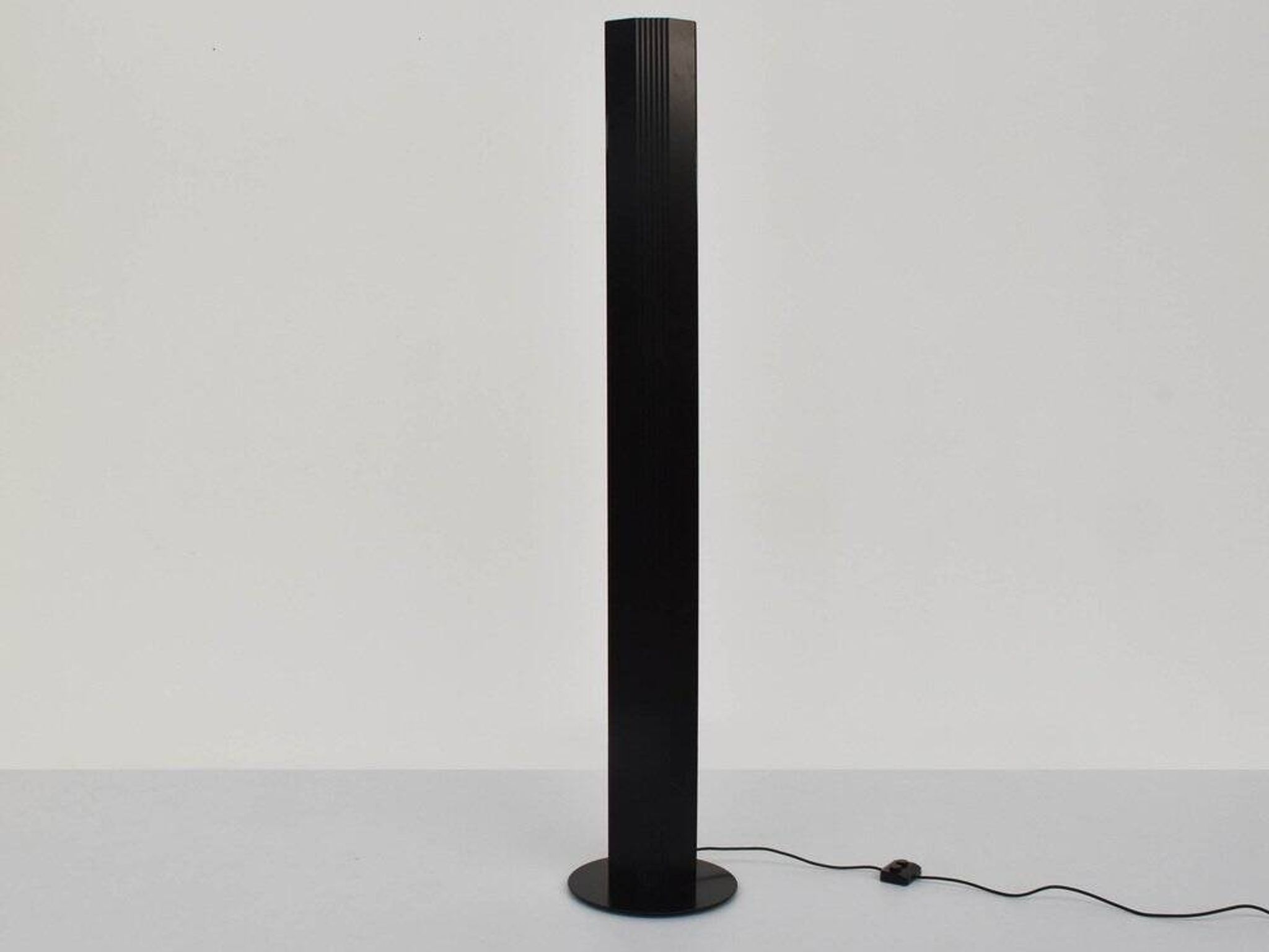 Black Metal Light Fixtures by Alessandro Mendini, Italy, 1980, by Alessandro Mendini and Ettore Sottsa