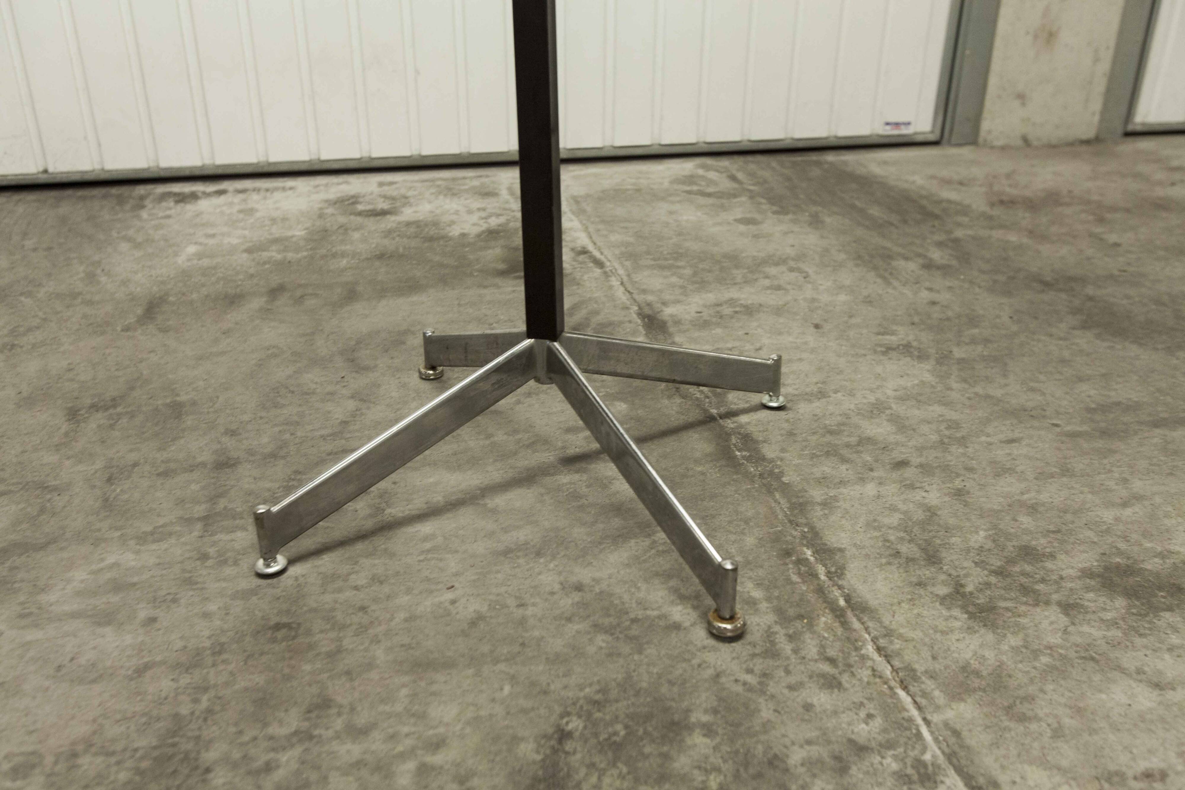 1960s industrial parrot coat rack chrome