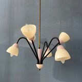 50s mid-century vintage lilac spider pendant lamp