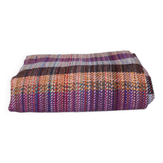 Khadi blanket, hand-woven from recycled wool by Storie