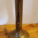 Bougeoir laiton ancien chandelier bas