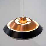 Copper & black pendant light
