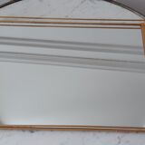 Mirror top in gilded steel 50s
