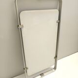 Rectangular Wall Mirror with Silver Glazed Metal Frame, Italy 1970s