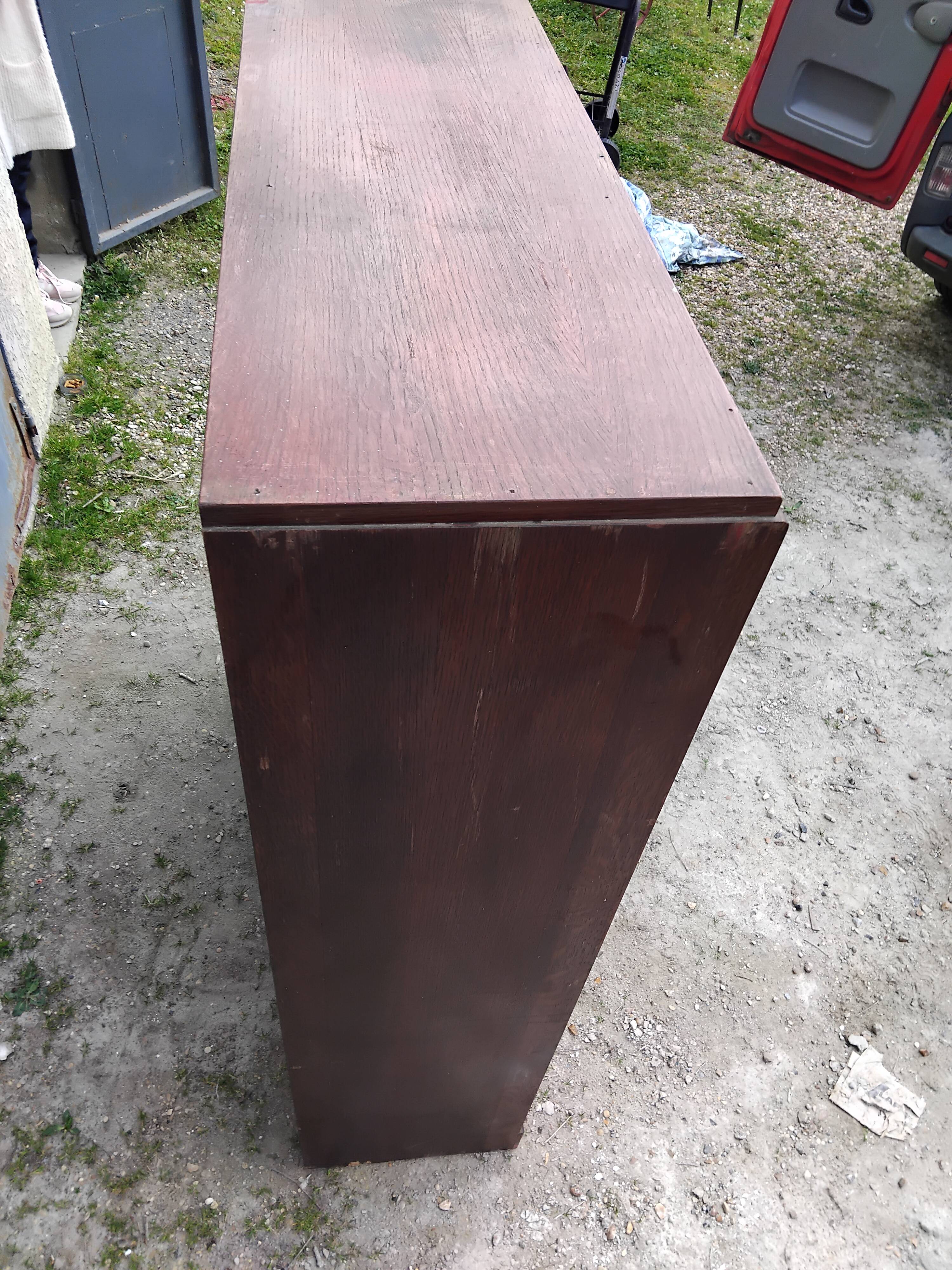 Antique 3-panel filing cabinet