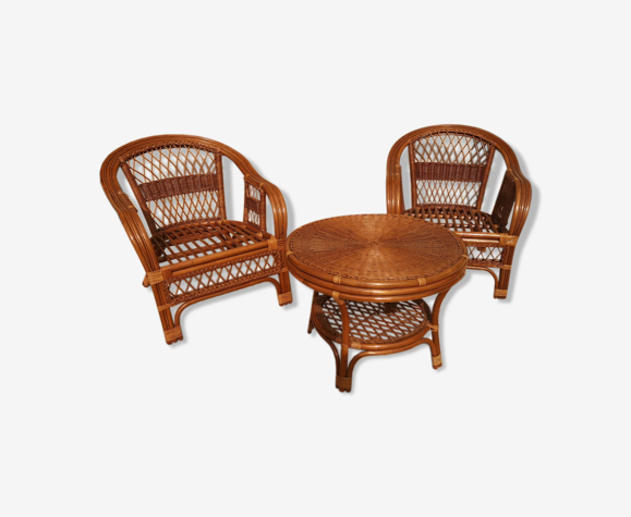 Salon de jardin rotin