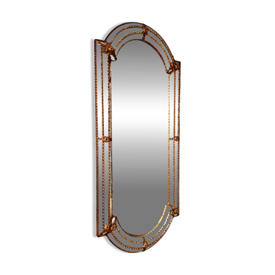 Grand miroir de style Hollywood Regency, Espagne, 1970-80